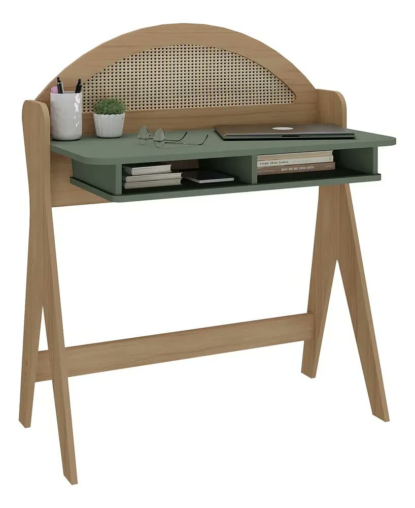 Escrivaninha Ceci Artely Com 2 Nichos Para Home Office