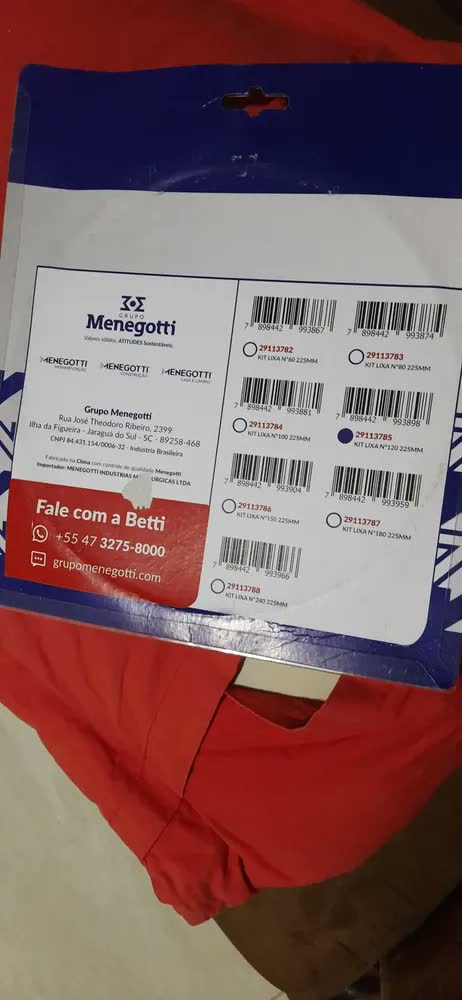 foto de Kit Com 10 Lixas 225mm Grão 120 Para Lixadeira Girafa De Teto