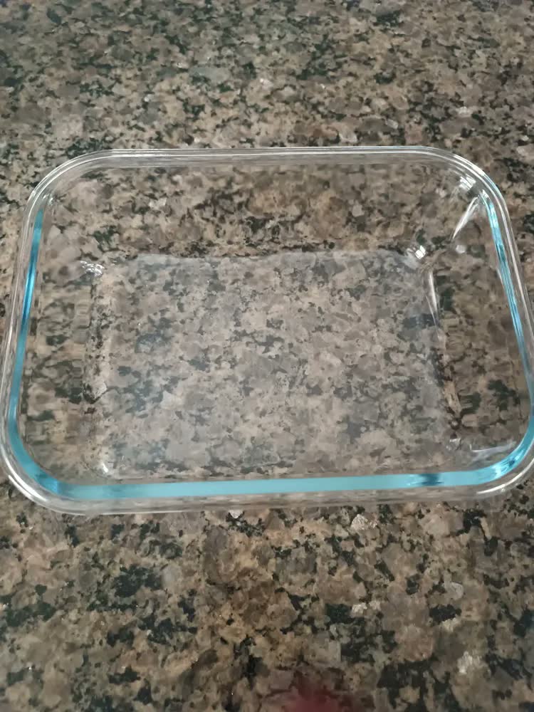 foto de Kit 2 Potes Vidro Retangular 1520ml Hermético Reforçado