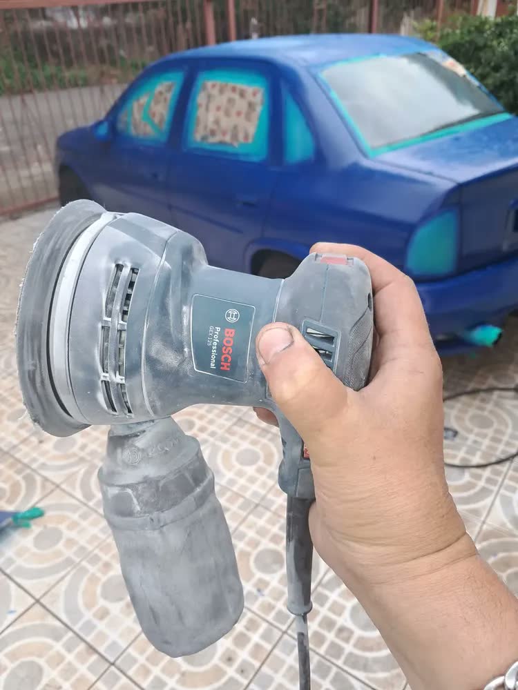 foto de Lixadeira Roto Orbital Gex 125 280w Professional Cor Azul