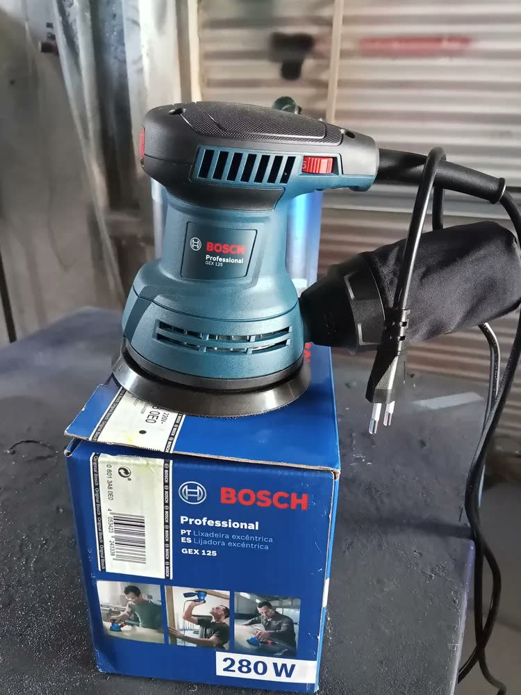 foto de Lixadeira Roto Orbital Gex 125 280w Professional Cor Azul
