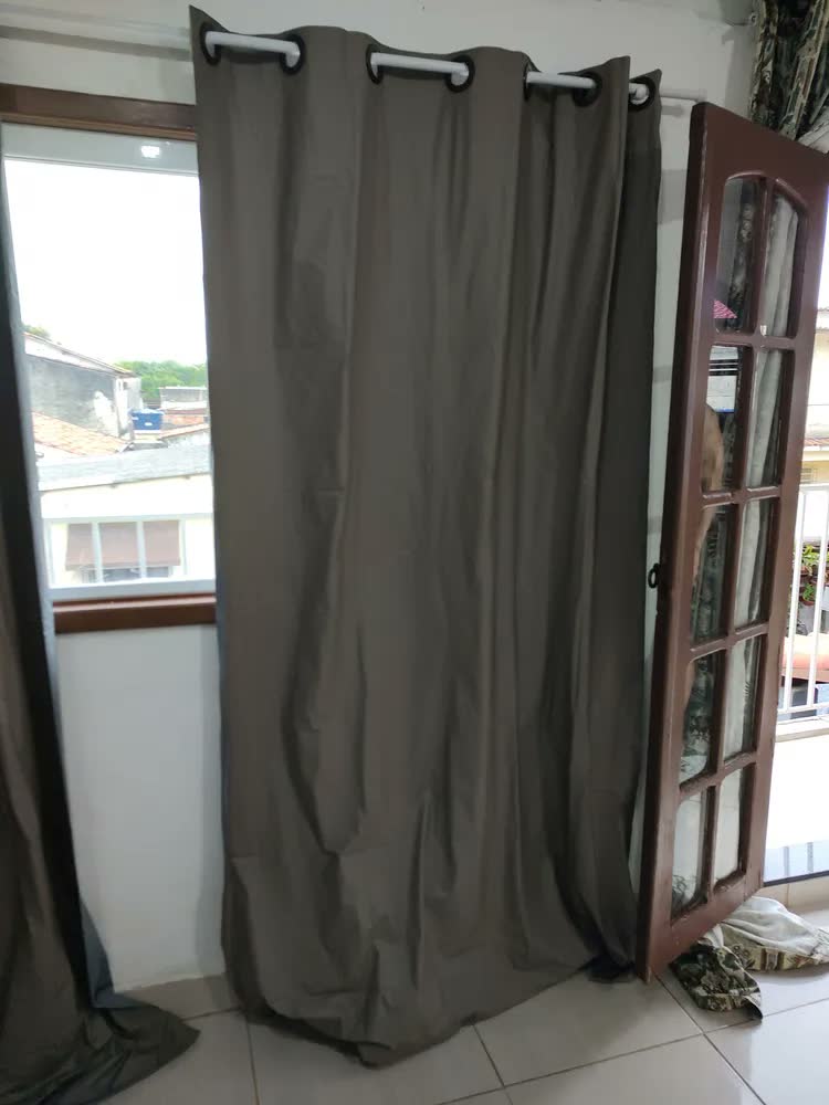 foto de Cortina Blackout 100% 2,80x2,30 Corta Luz Sala Quarto