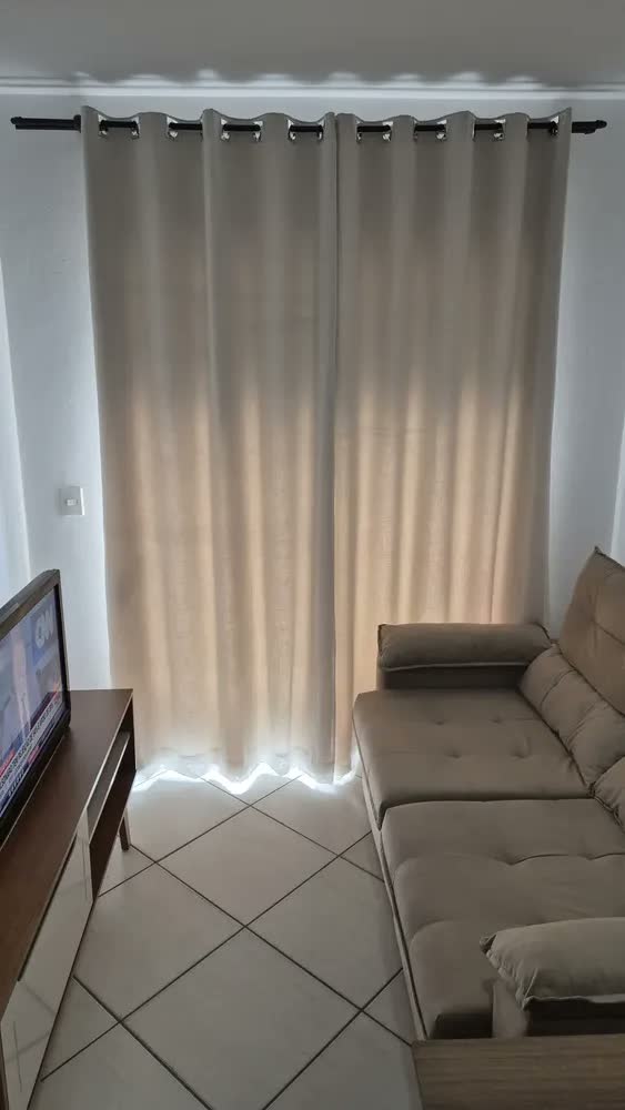 foto de Cortina Salvatex Tamanho 300x250cm Cor linho natural