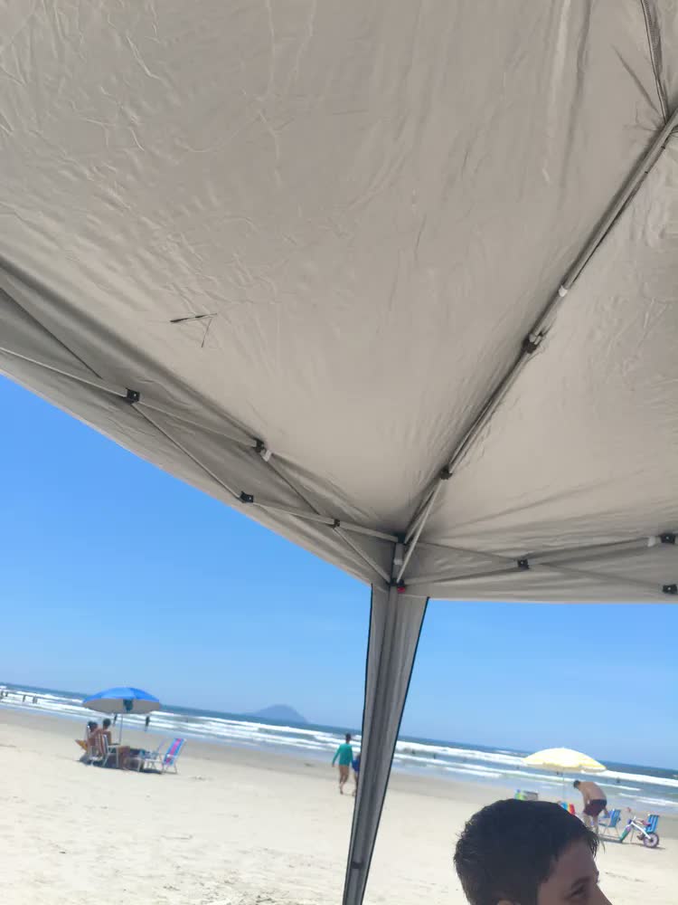 foto de Gazebo Sanfonado MOR X-Flex 3x3m Oxford Azul-Escuro Silvercoating Aço Carbono + Sacola