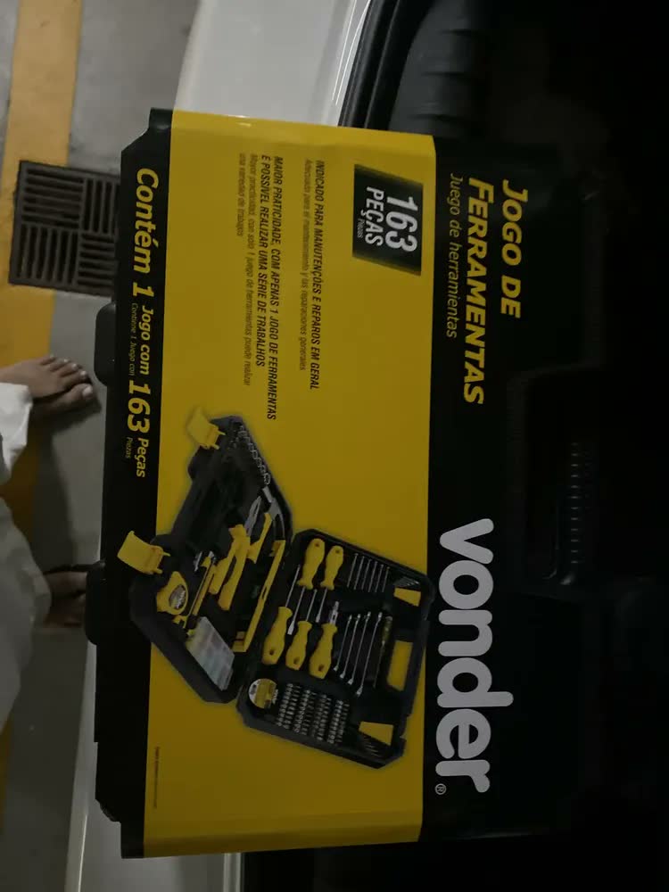 foto de Kit de Ferramentas Vonder 163 Peças para Manutenção Geral