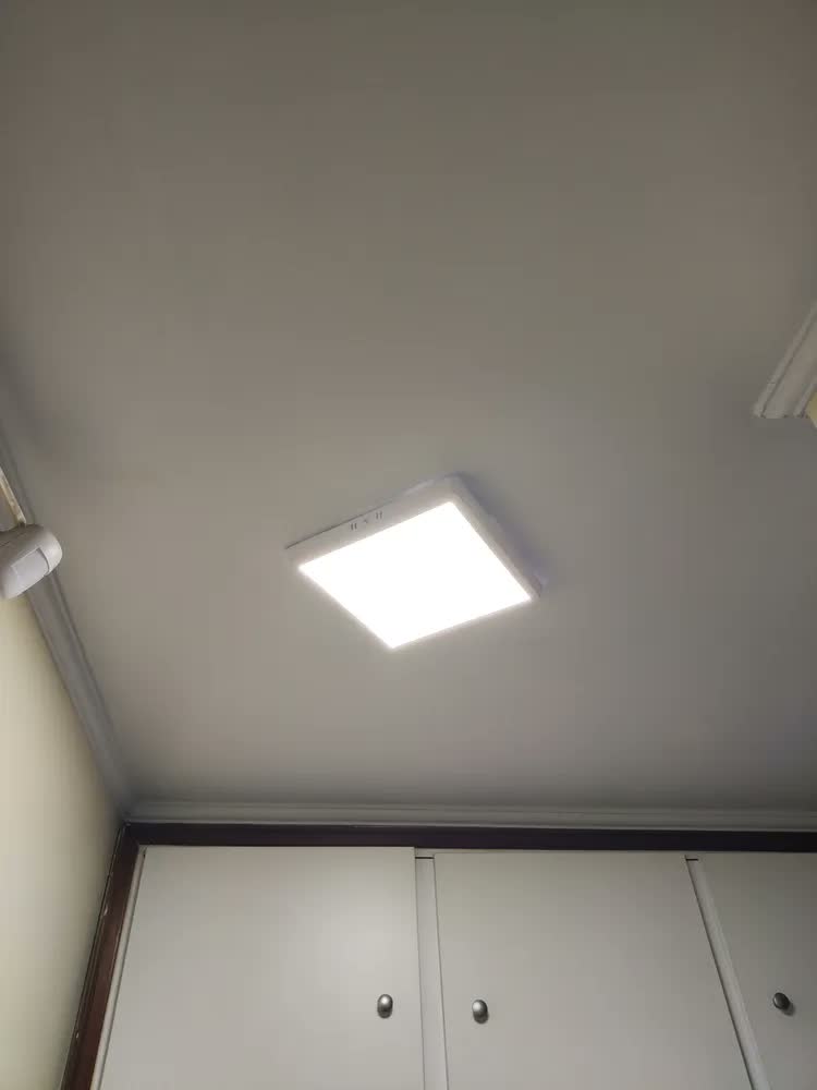 foto de Plafon Luminária Led 30x30 Sobrepor Bivolt Branco Frio 32w Cor Branco-frio 110v/220v (bivolt)