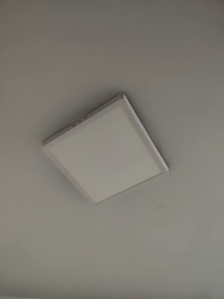 foto de Plafon Luminária Led 30x30 Sobrepor Bivolt Branco Frio 32w Cor Branco-frio 110v/220v (bivolt)