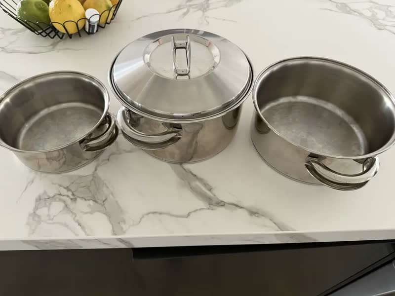 foto de Jogo de Panelas Solar em Aço Inox Fundo Triplo 6 Peças Tramontina