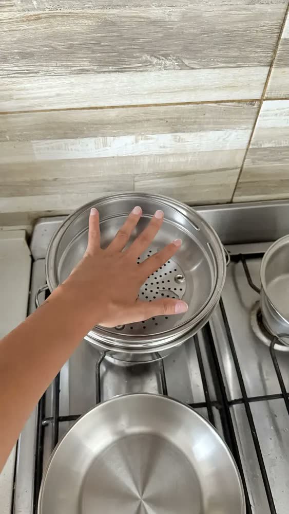 foto de Jogo De Panelas Tramontina Aço Inox Fundo Triplo Allegra 4pc