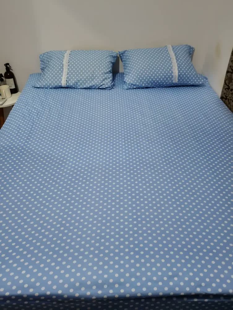 foto de Kit Lençol Queen Estampado Malha 100% Algodão Com Elástico