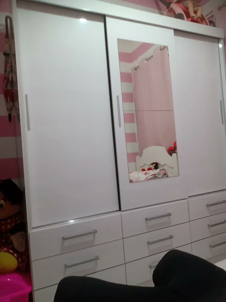foto de Guarda Roupa Casal Capri 3 Portas Correr 9 Gav C/ Espelho