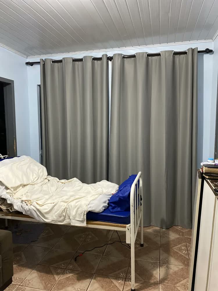 foto de Cortina Blackout De Quarto Sala Janela 2,60 X 1,40 Corta Luz
