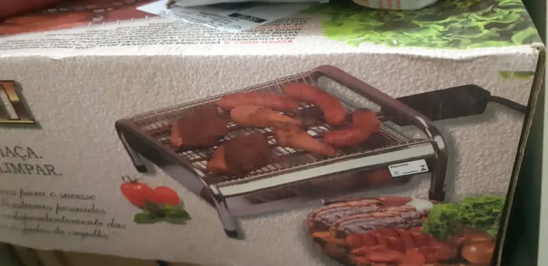 foto de Churrasqueira Elétrica Grill Com Tampa Sem Fumaça Oferta