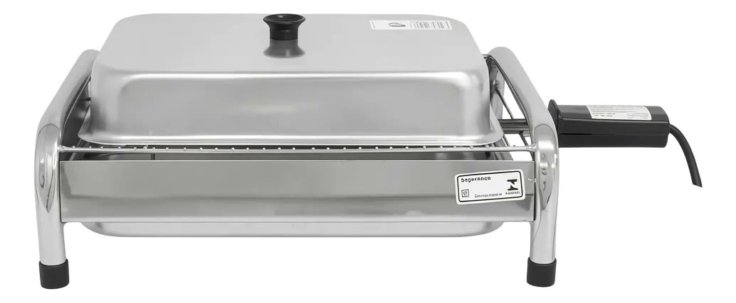 Churrasqueira Elétrica Grill Com Tampa Sem Fumaça Oferta