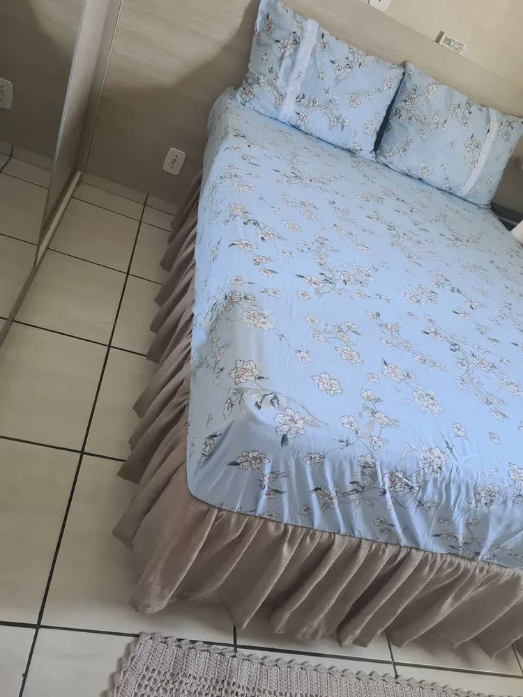 foto de Kit Lençol Queen Em Malha 100% Algodão Com Design Moderno