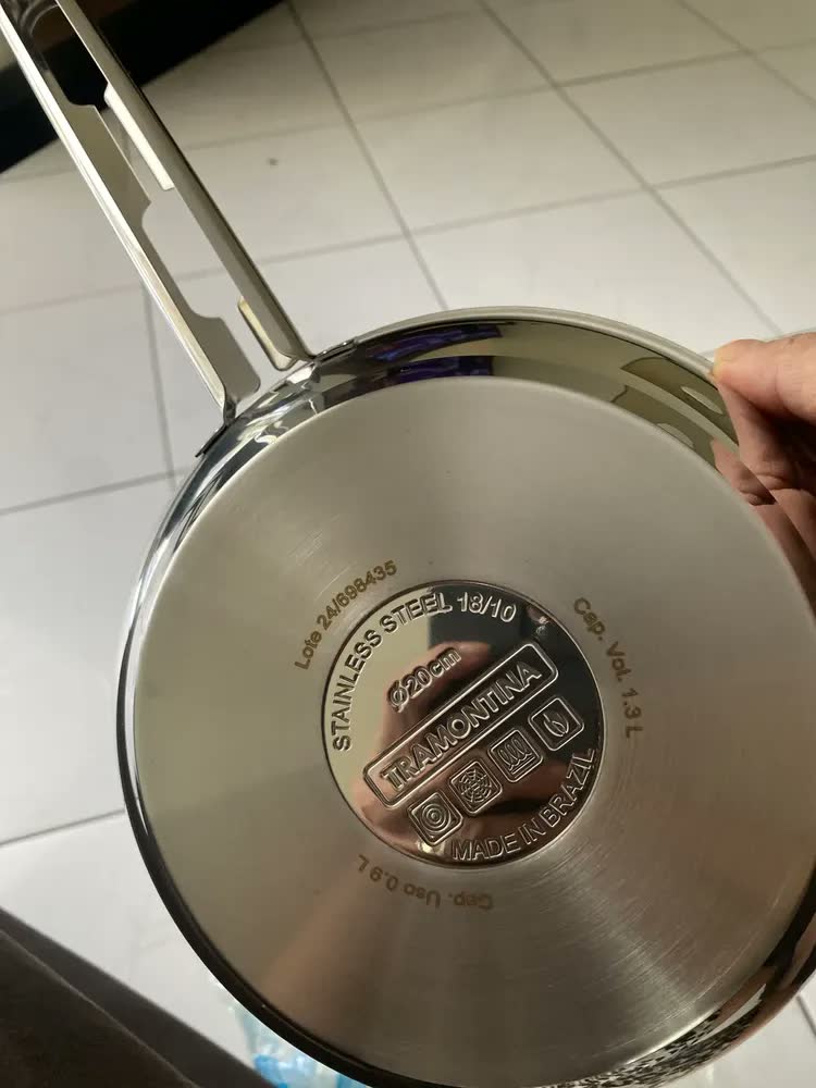foto de Jogo Panelas 5 Peças Aço Inox Fundo Triplo Solar 65510780 Tramontina
