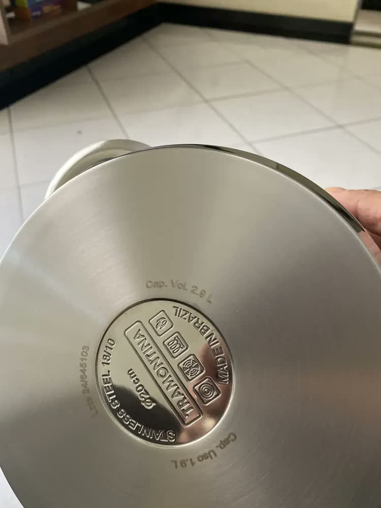 foto de Jogo Panelas 5 Peças Aço Inox Fundo Triplo Solar 65510780 Tramontina