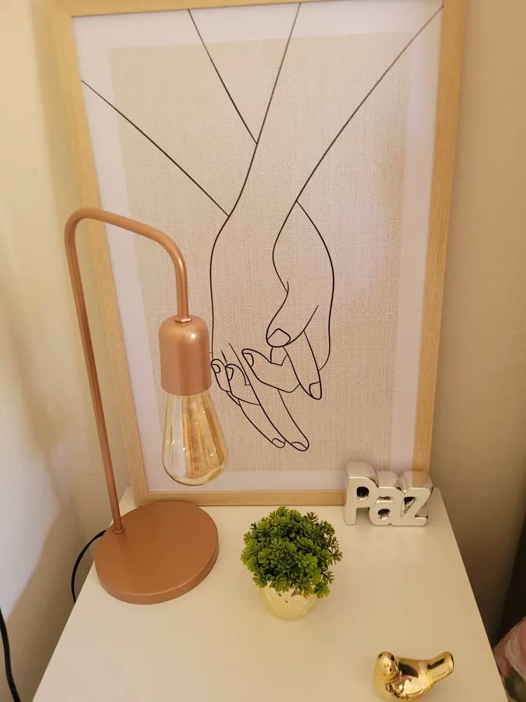 foto de Kit 2 Quadros Decorativos Quarto De Casal Amor Frase Moldura