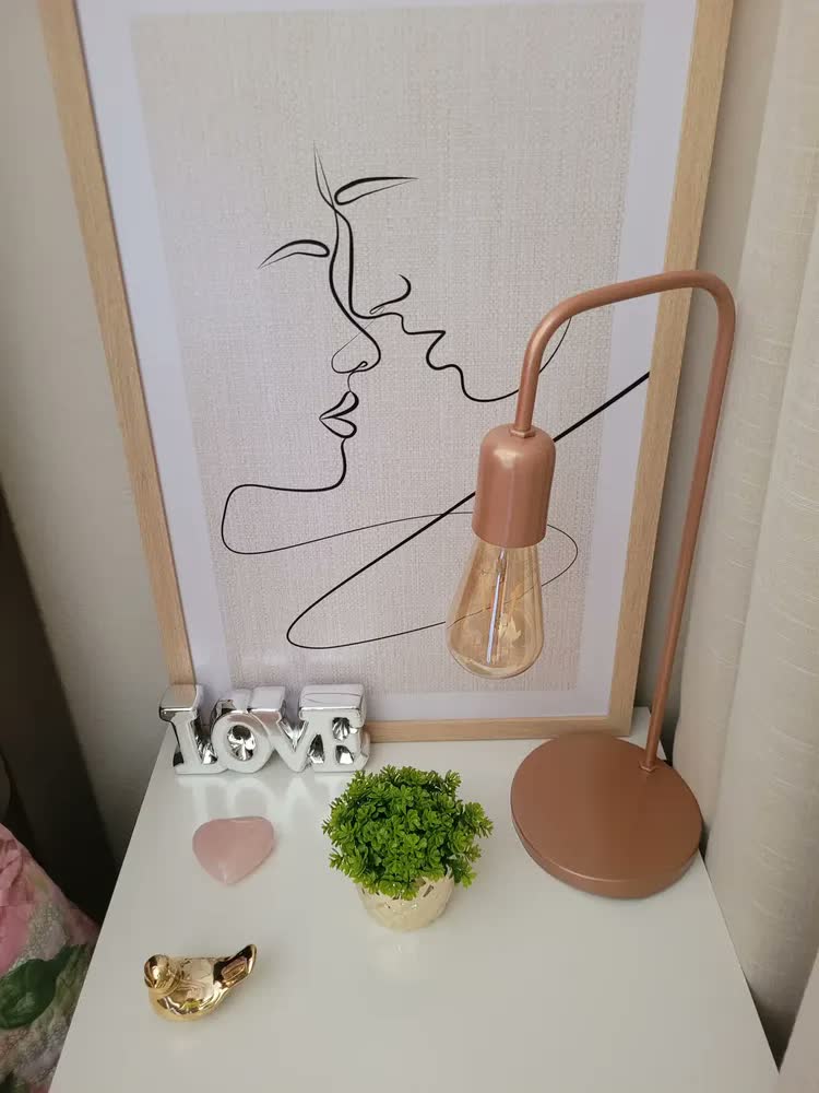 foto de Kit 2 Quadros Decorativos Quarto De Casal Amor Frase Moldura