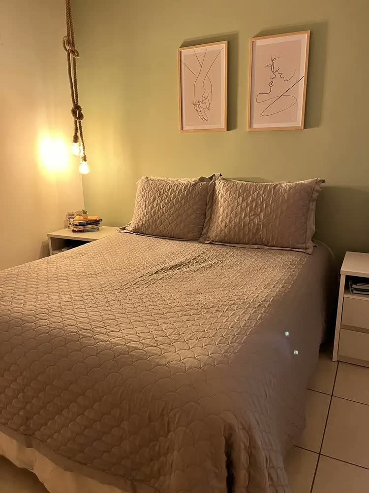 foto de Kit 2 Quadros Decorativos Quarto De Casal Amor Frase Moldura