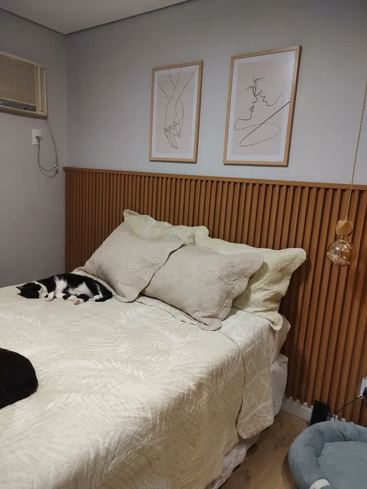 foto de Kit 2 Quadros Decorativos Quarto De Casal Amor Frase Moldura
