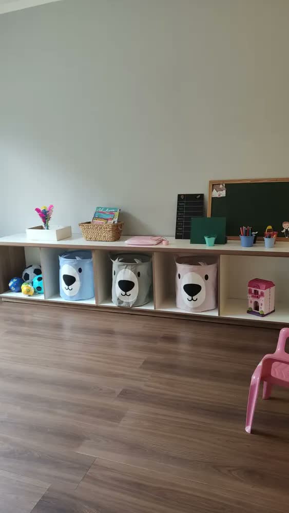 foto de Cesto Organizador Infantil Brinquedo Roupa Impermeável