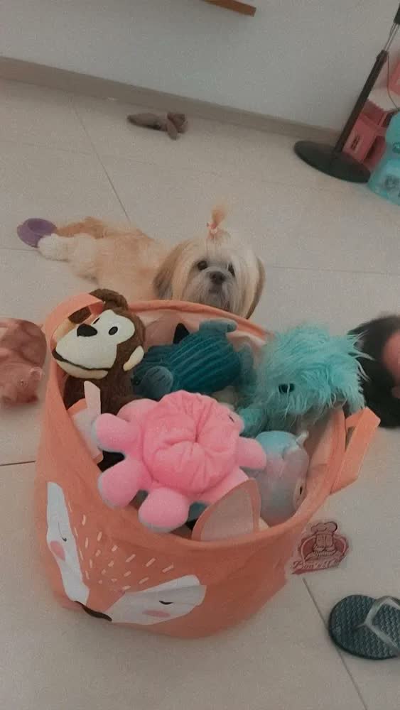 foto de Cesto Organizador Infantil Brinquedo Roupa Impermeável