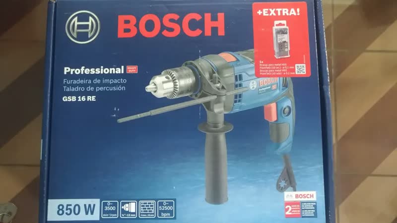 foto de Furadeira De Impacto E Parafusadeira Gsb 16 Re 850w Bosch Nf