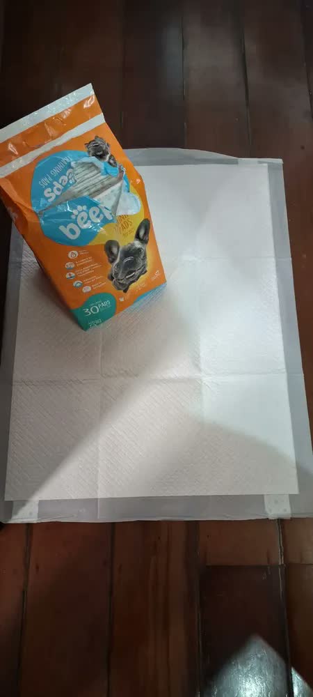 foto de Tapete Higiênico 80x60cm Grande Descartável Cães Beeps Pet Society 30 Unids