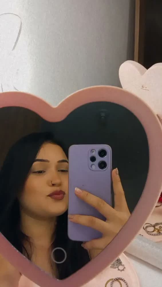 foto de Espelho LED Coração 70 LEDs Rosa Makeup Maquiagem