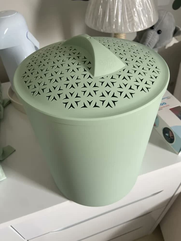 foto de Cesto Roupas De Bebê Antiviral Quarto Enxoval Branco