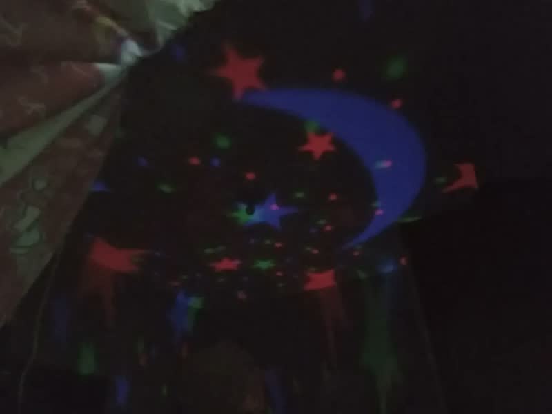 foto de Luminária Projetor Estrela 360º Galaxy Abajur Mesa Infantil