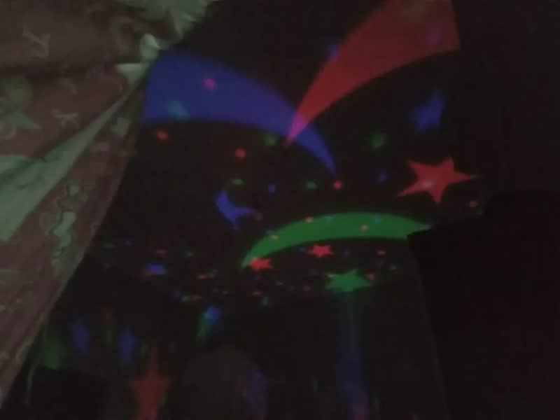 foto de Luminária Projetor Estrela 360º Galaxy Abajur Mesa Infantil
