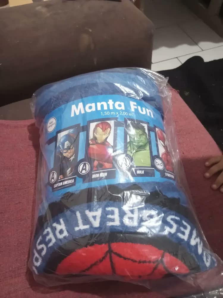 foto de Cobertor Manta Infantil Solteiro Homem Aranha 150x200cm Jolitex