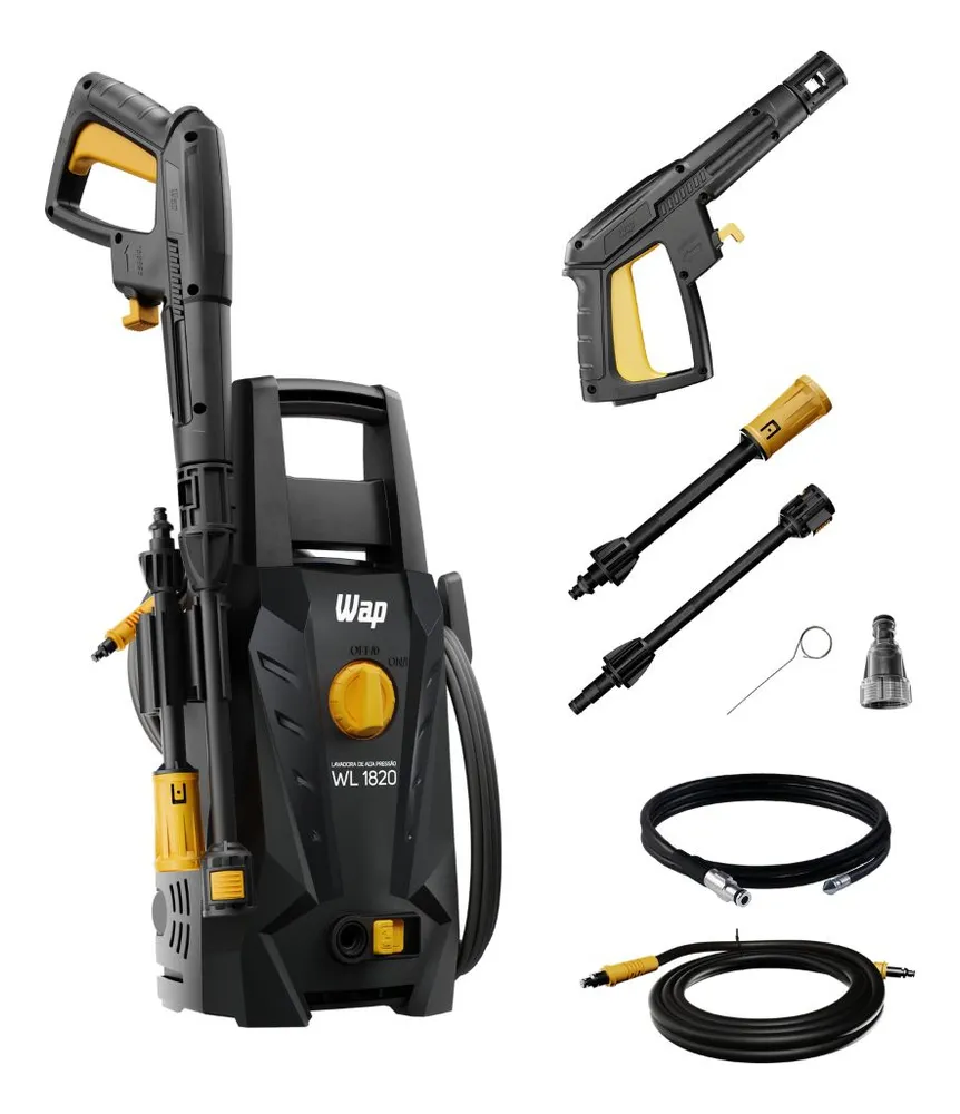 foto de Desobstruidora De Alta Pressão Wl 1820 Black Ultra Com Jato Regulável 330l/h 1500psi 1400w