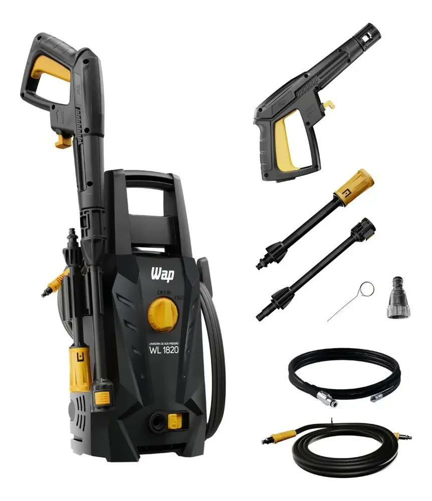 Desobstruidora De Alta Pressão Wl 1820 Black Ultra Com Jato Regulável 330l/h 1500psi 1400w