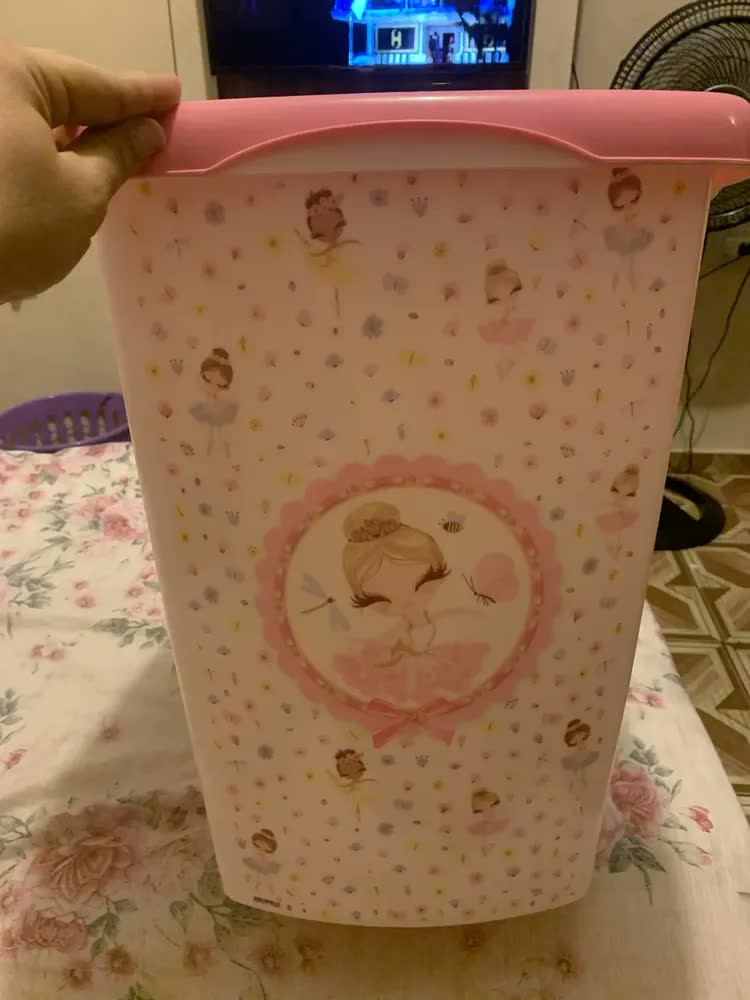 foto de Cesto De Roupa Suja Infantil Para Quarto De Bebe Alta Qualid