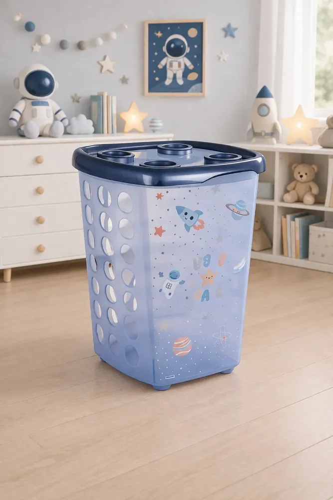 foto de Cesto De Roupa Suja Infantil Para Quarto De Bebe Alta Qualid