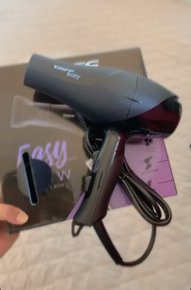 foto de Secador De Cabelos Taiff Easy 1700w, Preto Cor
