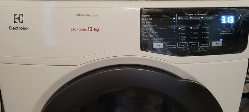 foto de Secadora de roupas Electrolux SFP12 12 kg 8 ciclos eficiente cor branca