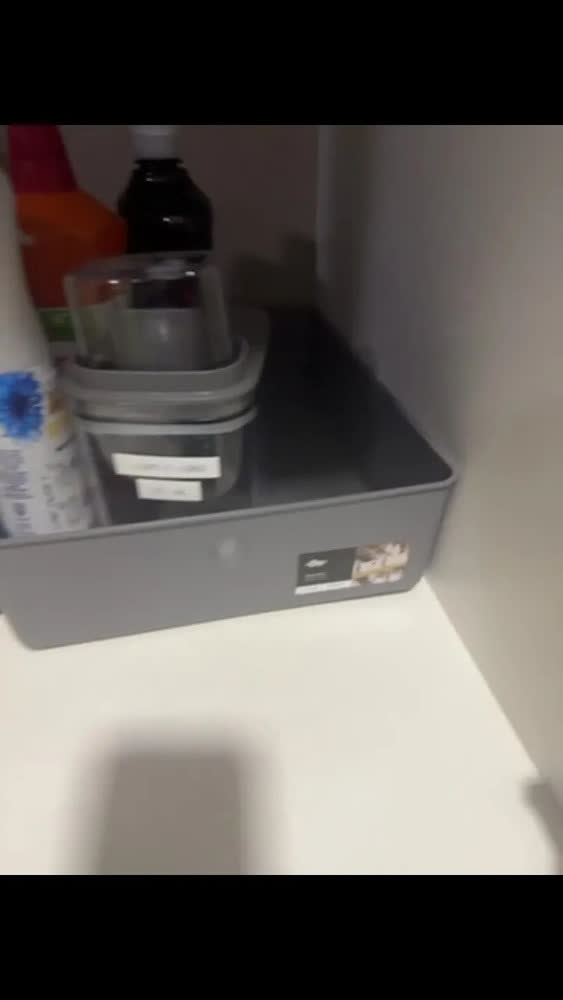 foto de Cesto Organizador Retangular Ou de 5 Litros Chumbo para Roupas e Cozinha