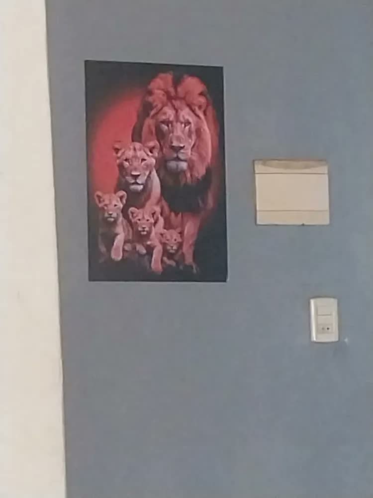 foto de Quadro Decorativo Leão Judá Família Paisagem Vintage Arte