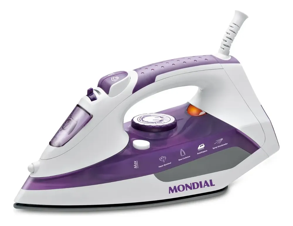 foto de Ferro a Vapor Ceramic Express, Mondial, 200W - F-40