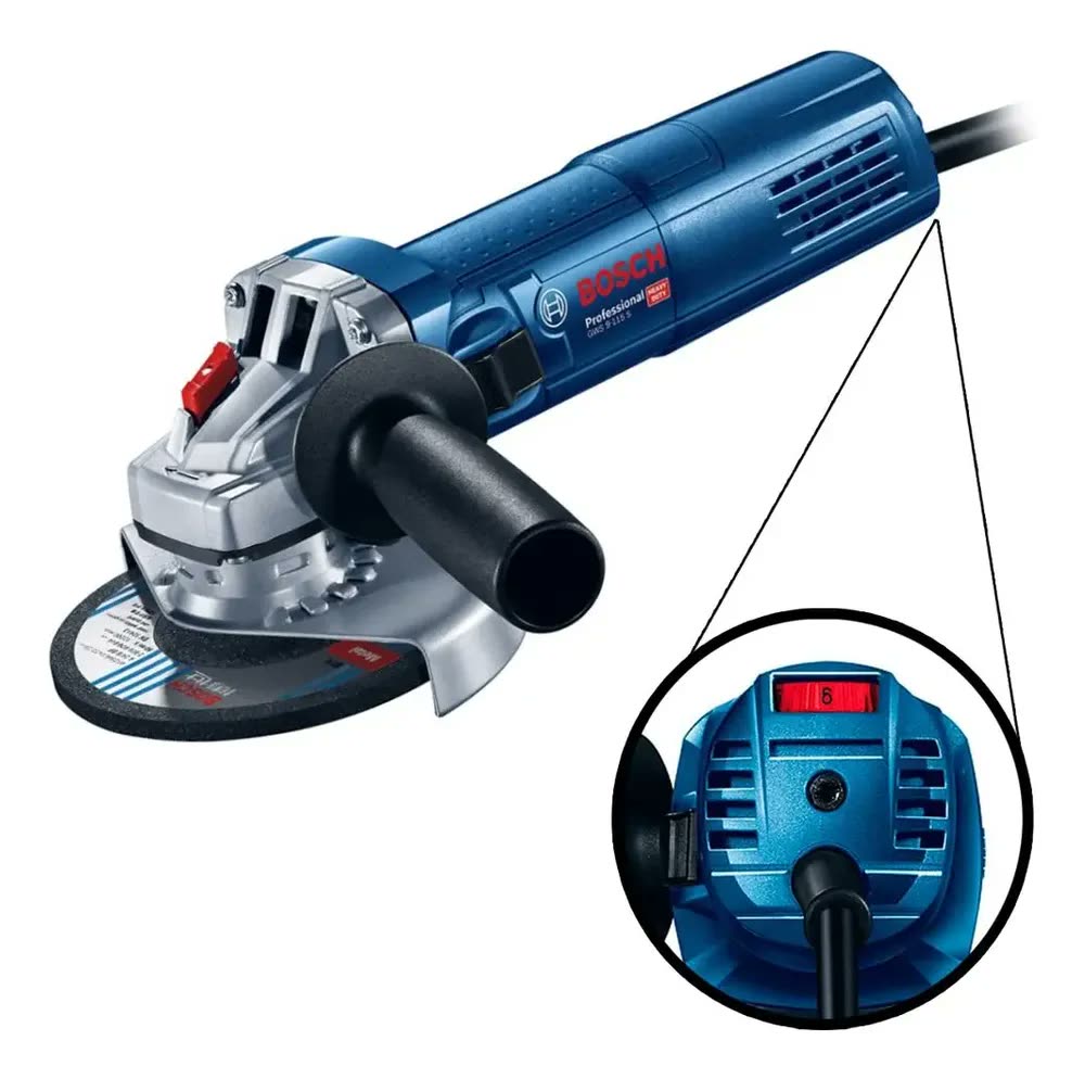 Esmerilhadeira Angular 5 Pol 900w Gws 9-125 S Bosch cor Azul