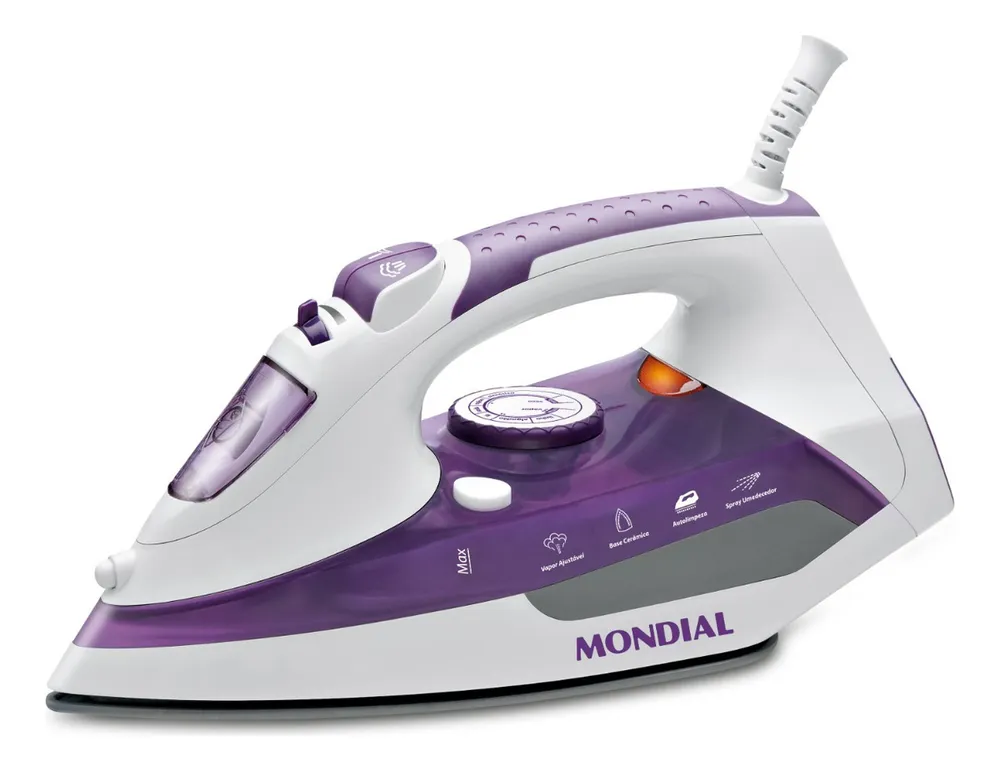 foto de Ferro a Vapor Ceramic Express, Mondial, 1200W - F-40