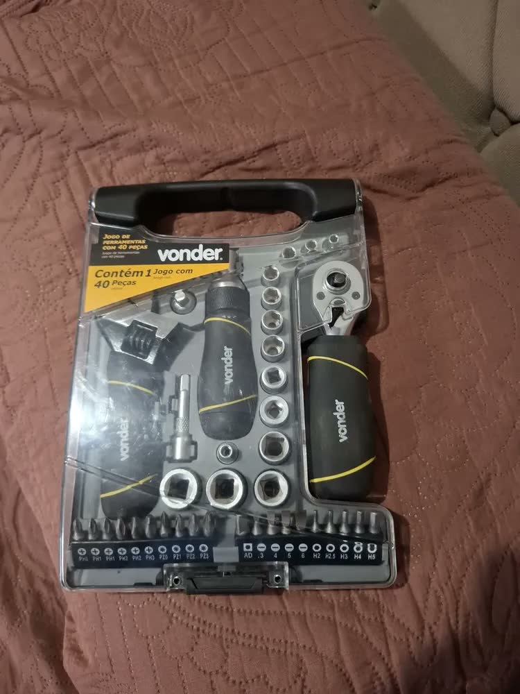 foto de Jogo Soquetes E Ferramentas 40pcs Vonder