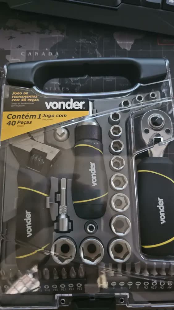 foto de Jogo Soquetes E Ferramentas 40pcs Vonder
