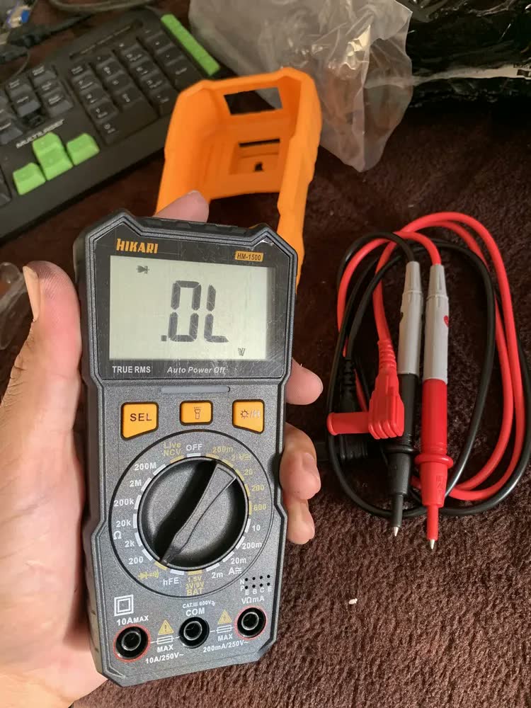 foto de Multimetro Digital Hm-1500 Hikari Profissional