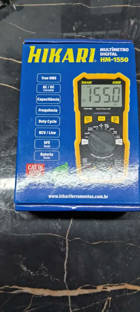 foto de Multímetro Digital Hm-1550 True Rms Hikari Profissional