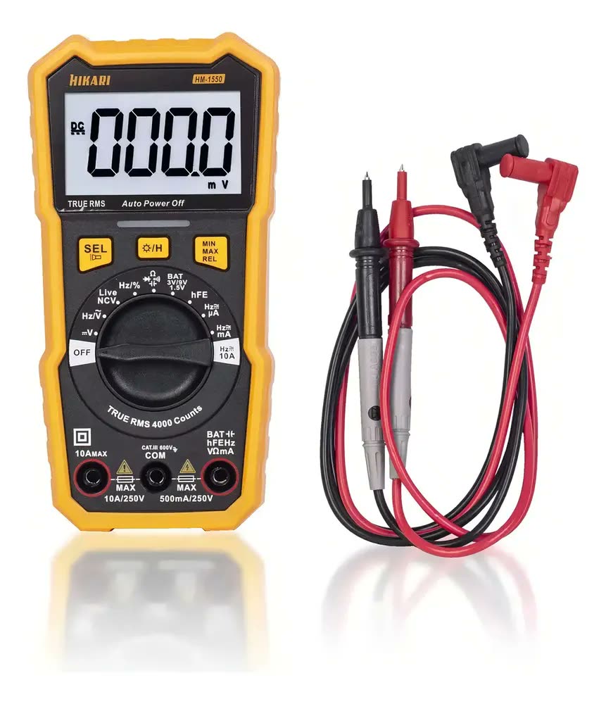 foto de Multímetro Digital Hm-1550 True Rms Hikari Profissional